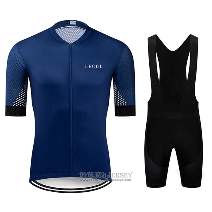 2020 Cycling Jersey Le Col Blue Short Sleeve And Bib Short